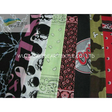 75 * 75 D imprimé tissu Polyester pongé pour drapeau